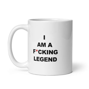 LEGEND White glossy mug