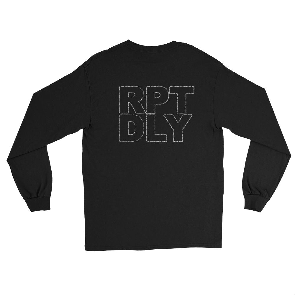 RPT DLY SMILE Black Long Sleeve Shirt