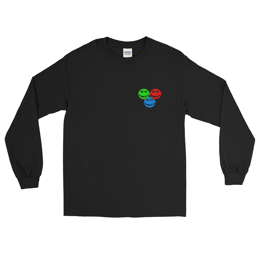 RGB SMILE Black Long Sleeve Shirt