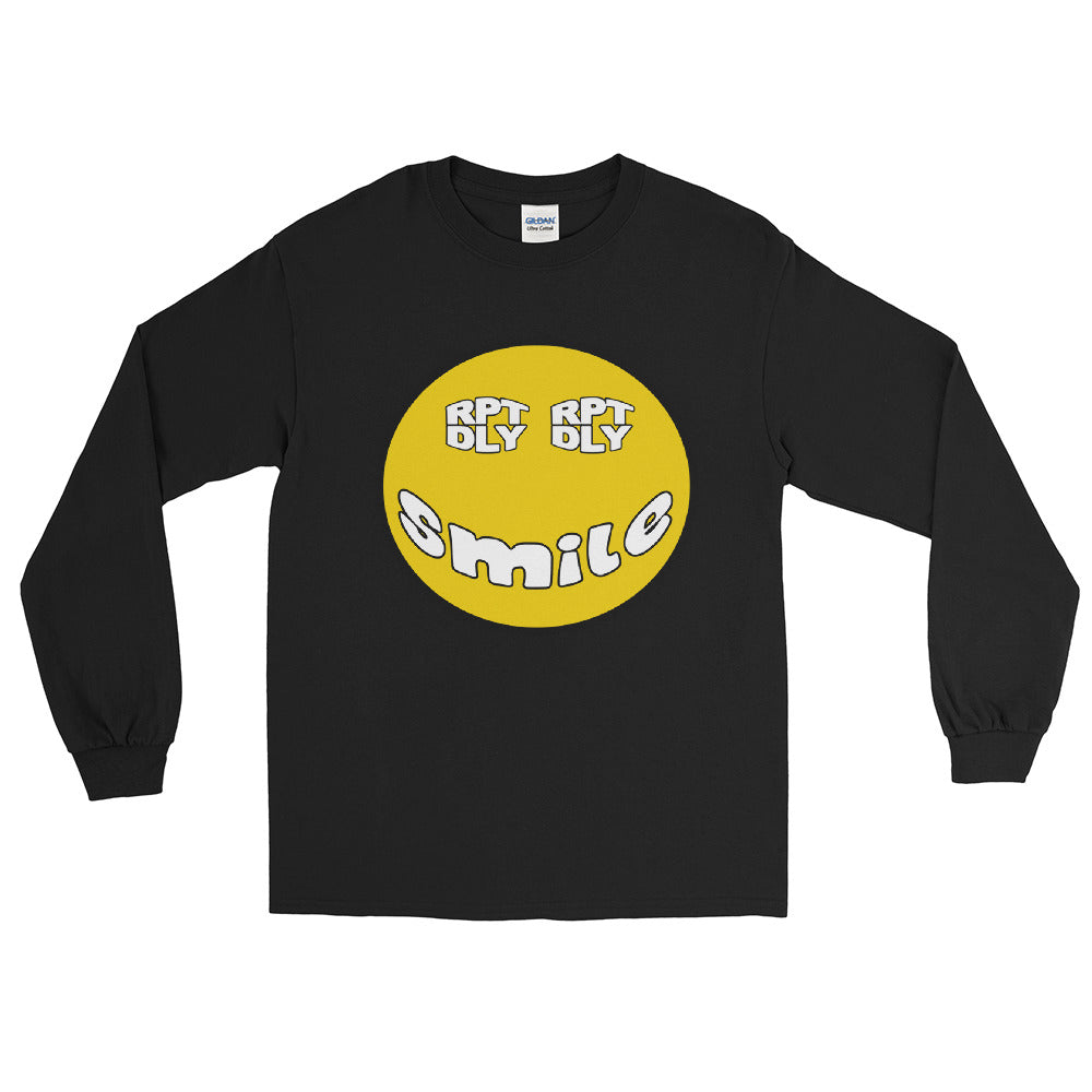 RPT DLY SMILE Black Long Sleeve Shirt